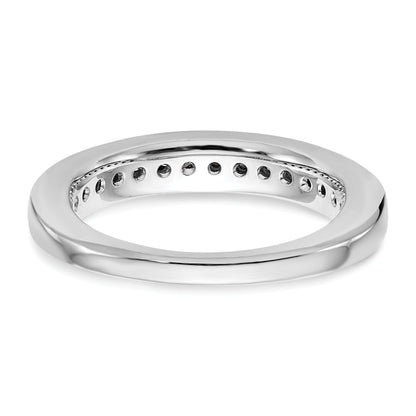 0.53ct. CZ Solid Real 14k White Gold Wedding Wedding Band Ring