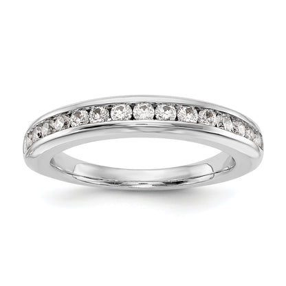 0.53ct. CZ Solid Real 14k White Gold Wedding Wedding Band Ring