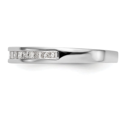 0.22ct. CZ Solid Real 14k White Gold Wedding Wedding Band Ring