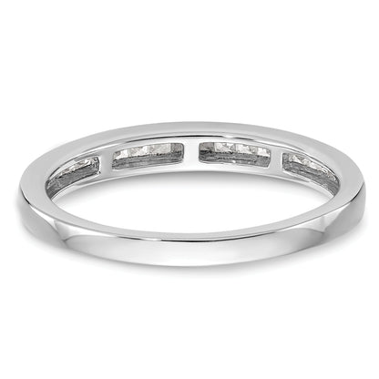 0.22ct. CZ Solid Real 14k White Gold Wedding Wedding Band Ring