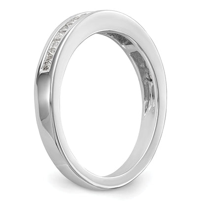 0.22ct. CZ Solid Real 14k White Gold Wedding Wedding Band Ring
