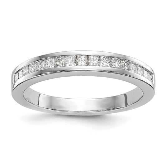 0.22ct. CZ Solid Real 14k White Gold Wedding Wedding Band Ring