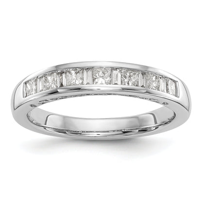 0.38ct. CZ Solid Real 14k White Gold Wedding Wedding Band Ring