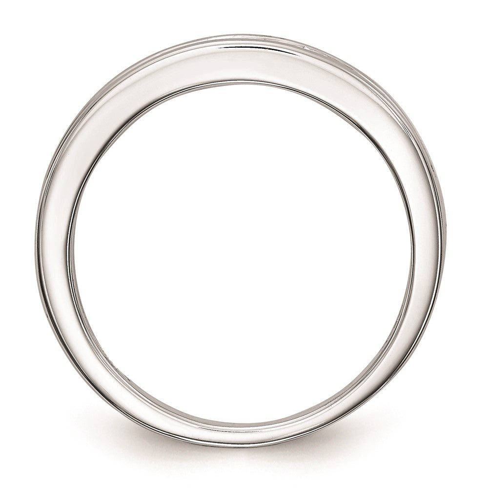 0.38ct. CZ Solid Real 14k White Gold Wedding Wedding Band Ring