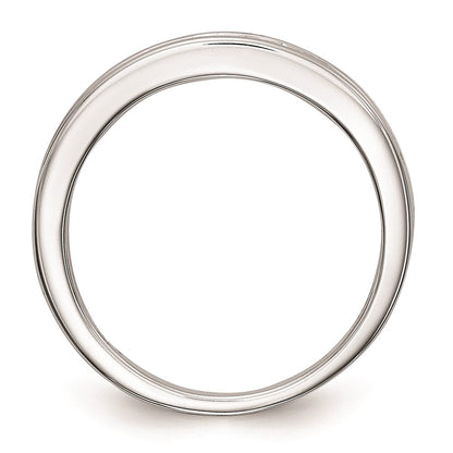 0.38ct. CZ Solid Real 14k White Gold Wedding Wedding Band Ring