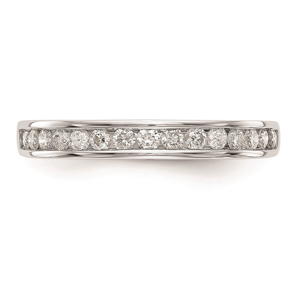 0.38ct. CZ Solid Real 14k White Gold Wedding Wedding Band Ring