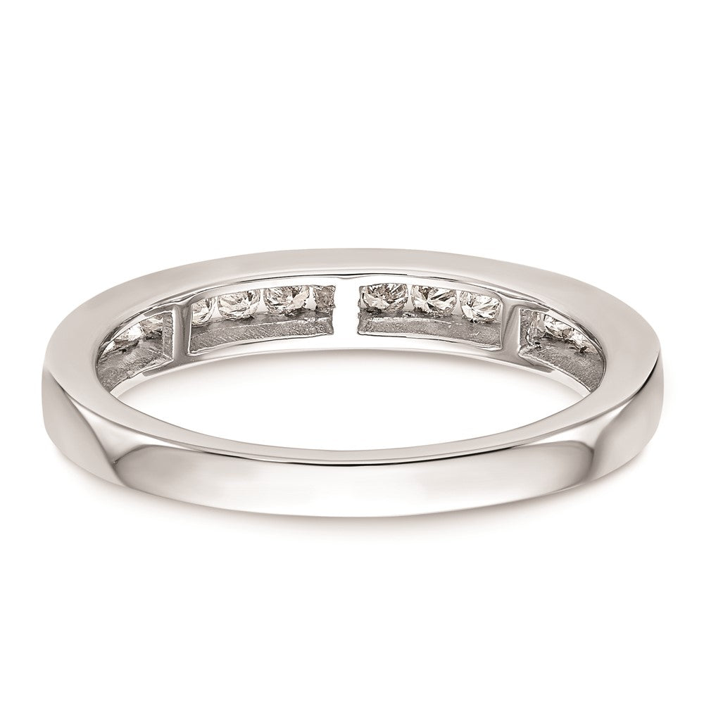0.38ct. CZ Solid Real 14k White Gold Wedding Wedding Band Ring