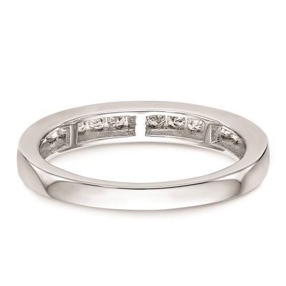 0.38ct. CZ Solid Real 14k White Gold Wedding Wedding Band Ring