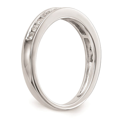 0.38ct. CZ Solid Real 14k White Gold Wedding Wedding Band Ring
