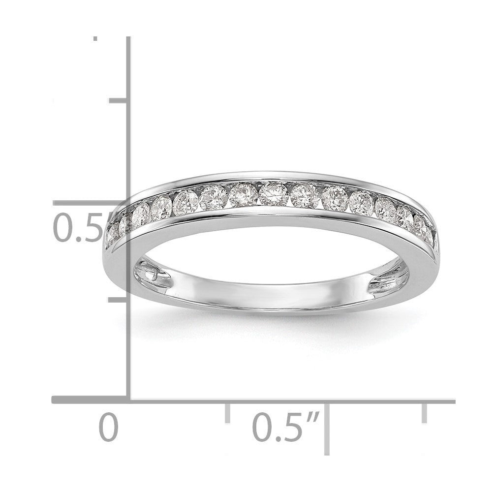 0.38ct. CZ Solid Real 14k White Gold Wedding Wedding Band Ring