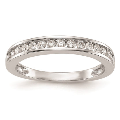 0.38ct. CZ Solid Real 14k White Gold Wedding Wedding Band Ring