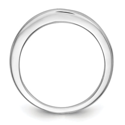 0.15ct. CZ Solid Real 14k White Gold Wedding Wedding Band Ring