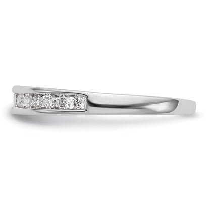 0.15ct. CZ Solid Real 14k White Gold Wedding Wedding Band Ring