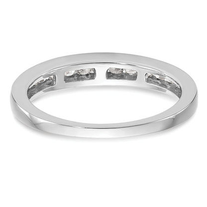 0.15ct. CZ Solid Real 14k White Gold Wedding Wedding Band Ring