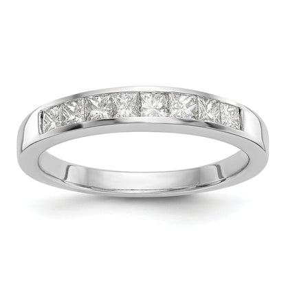 0.56ct. CZ Solid Real 14k White Gold Wedding Wedding Band Ring