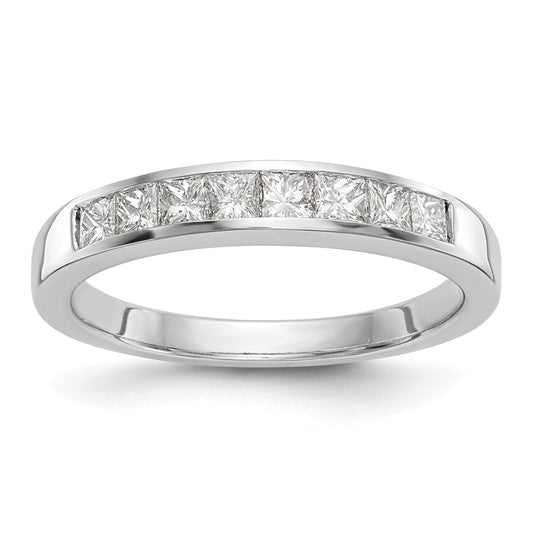 0.56ct. CZ Solid Real 14k White Gold Wedding Wedding Band Ring