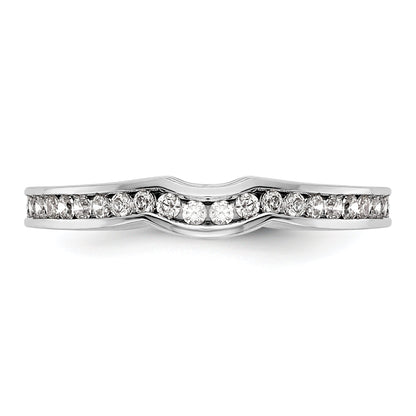 0.24ct. CZ Solid Real 14k White Gold Wedding Wedding Band Ring