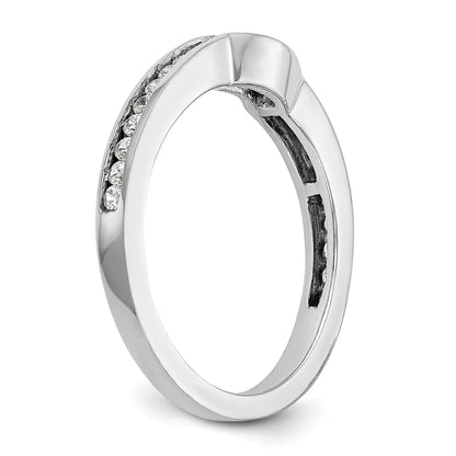 0.24ct. CZ Solid Real 14k White Gold Wedding Wedding Band Ring