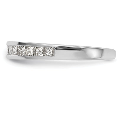 0.50ct. CZ Solid Real 14k White Gold Wedding Wedding Band Ring