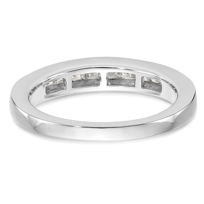 0.50ct. CZ Solid Real 14k White Gold Wedding Wedding Band Ring
