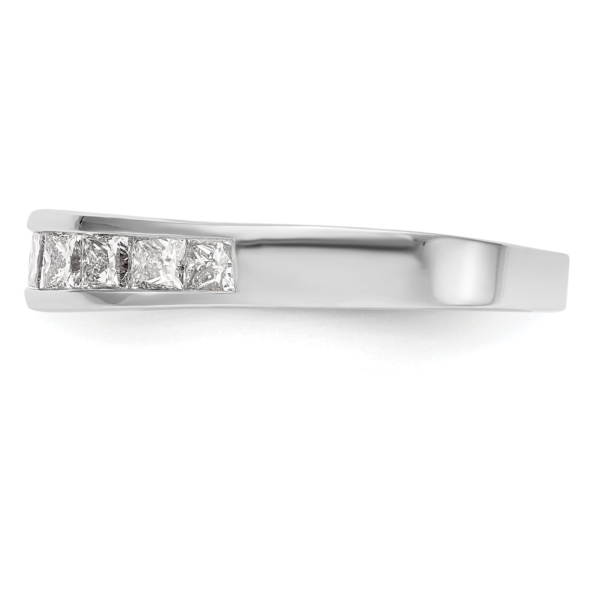 1.00ct. CZ Solid Real 14k White Gold Wedding Wedding Band Ring