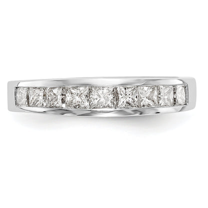 1.00ct. CZ Solid Real 14k White Gold Wedding Wedding Band Ring