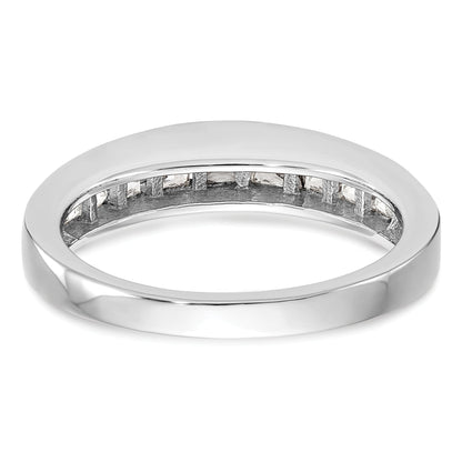 1.00ct. CZ Solid Real 14k White Gold Wedding Wedding Band Ring