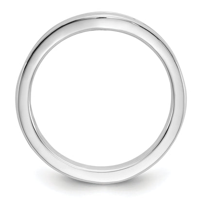 0.17ct. CZ Solid Real 14k White Gold Wedding Wedding Band Ring