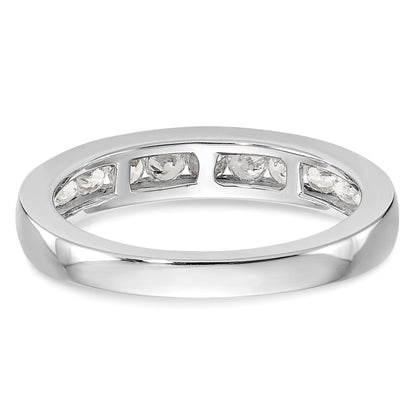 0.72ct. CZ Solid Real 14k White Gold Wedding Wedding Band Ring