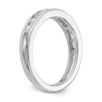 0.72ct. CZ Solid Real 14k White Gold Wedding Wedding Band Ring