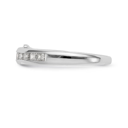 0.40ct. CZ Solid Real 14k White Gold Wedding Wedding Band Ring