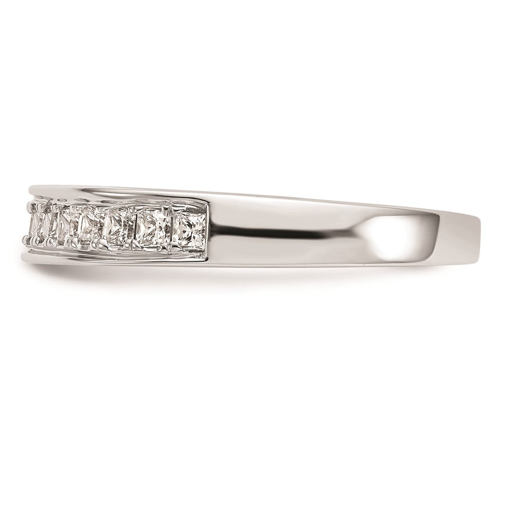 0.50ct. CZ Solid Real 14k White Gold Wedding Wedding Band Ring