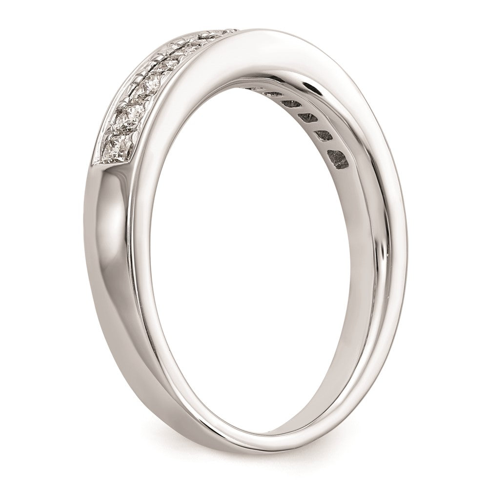 0.50ct. CZ Solid Real 14k White Gold Wedding Wedding Band Ring