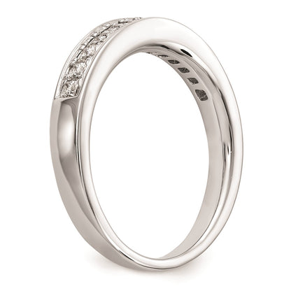 0.50ct. CZ Solid Real 14k White Gold Wedding Wedding Band Ring