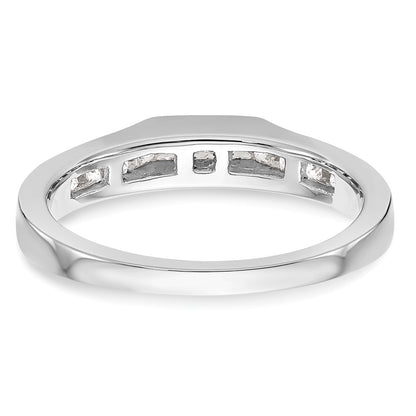 0.50ct. CZ Solid Real 14k White Gold Wedding Wedding Band Ring