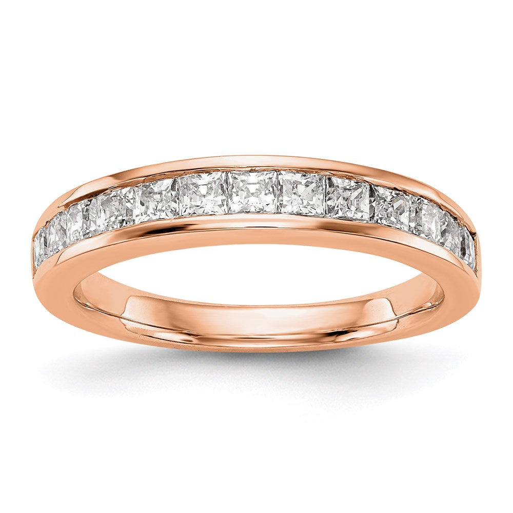 14k rose gold real diamond wedding band rm2687b 076 raa