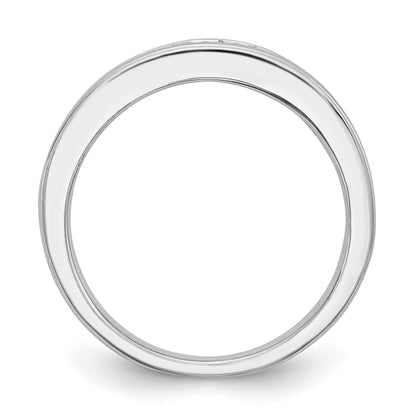 0.76ct. CZ Solid Real 14k White Gold Wedding Wedding Band Ring