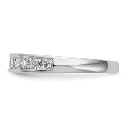0.76ct. CZ Solid Real 14k White Gold Wedding Wedding Band Ring