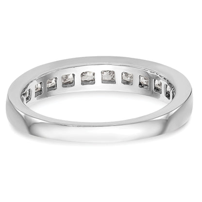 0.76ct. CZ Solid Real 14k White Gold Wedding Wedding Band Ring