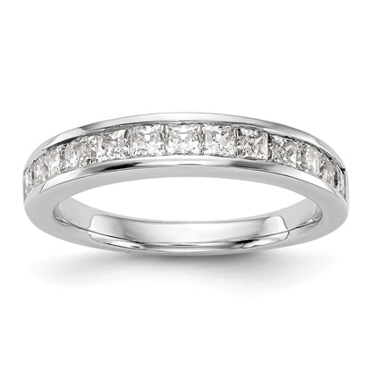 0.76ct. CZ Solid Real 14k White Gold Wedding Wedding Band Ring