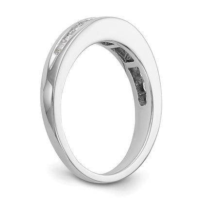 0.65ct. CZ Solid Real 14k White Gold Wedding Wedding Band Ring