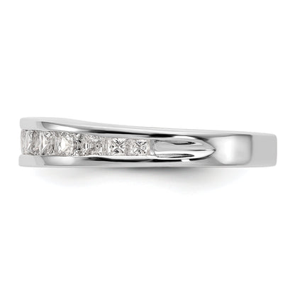 1.15ct. CZ Solid Real 14k White Gold Wedding Wedding Band Ring