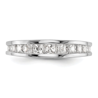 1.15ct. CZ Solid Real 14k White Gold Wedding Wedding Band Ring