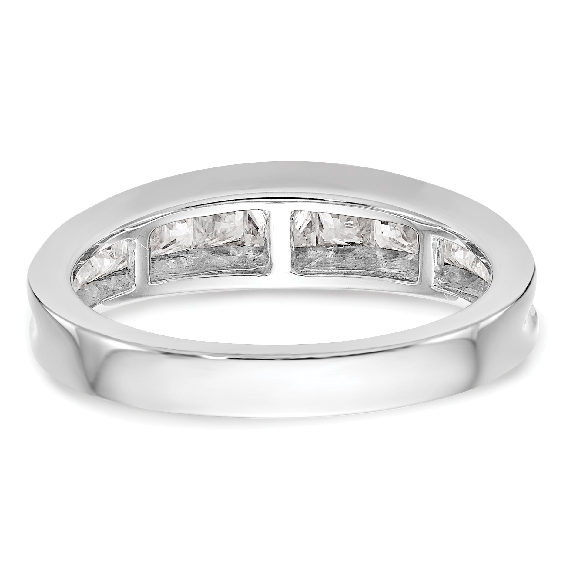 1.15ct. CZ Solid Real 14k White Gold Wedding Wedding Band Ring