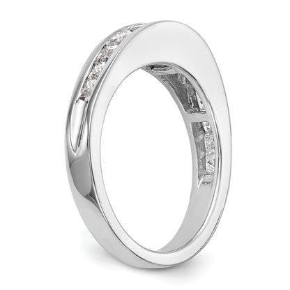 1.15ct. CZ Solid Real 14k White Gold Wedding Wedding Band Ring
