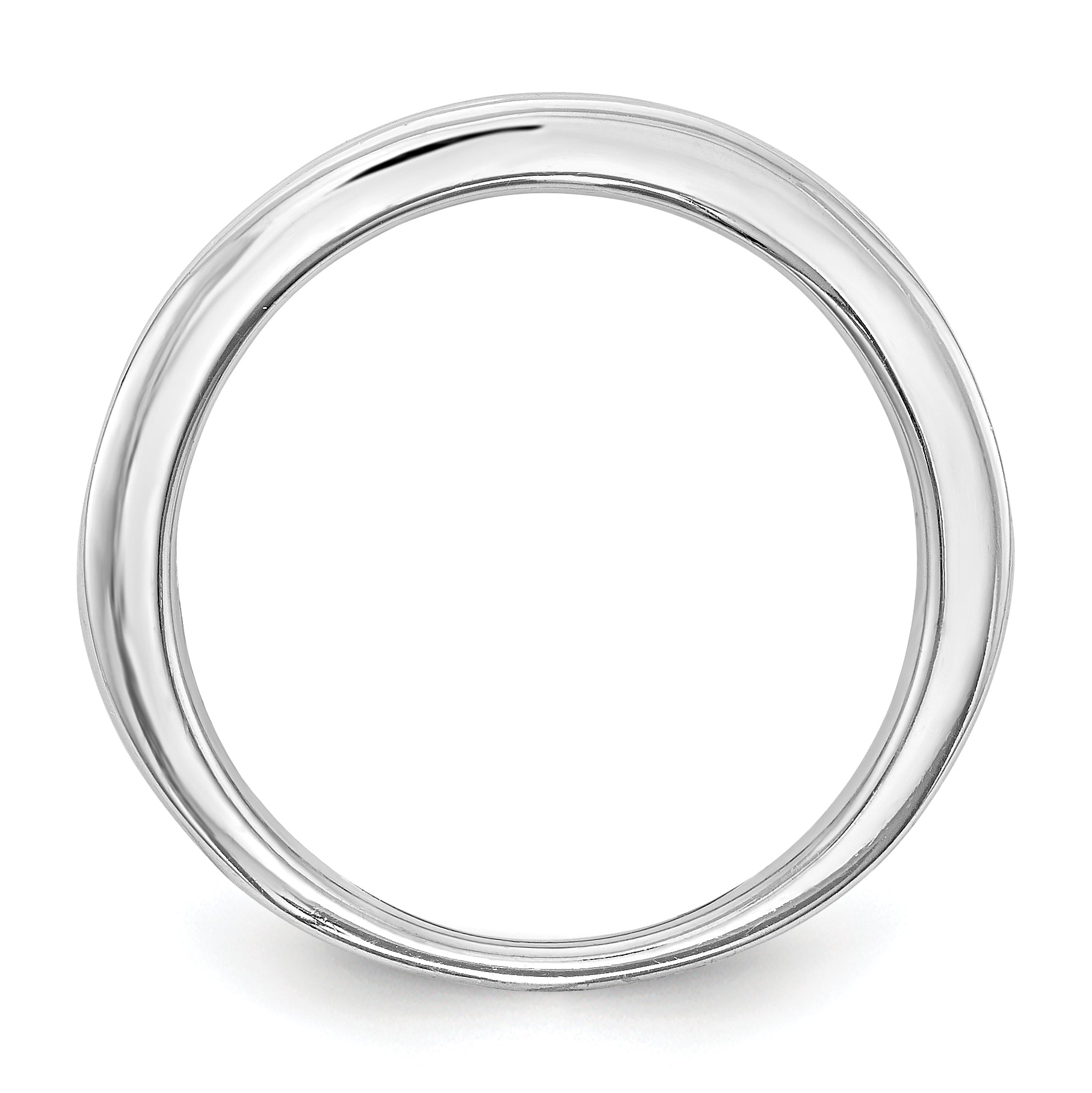 0.88ct. CZ Solid Real 14k White Gold Wedding Wedding Band Ring