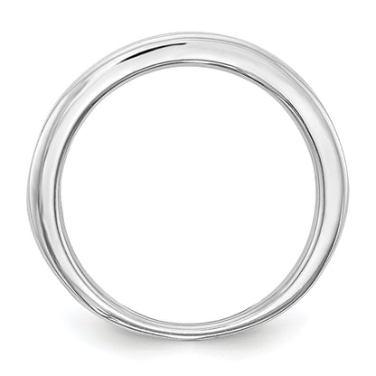 0.88ct. CZ Solid Real 14k White Gold Wedding Wedding Band Ring