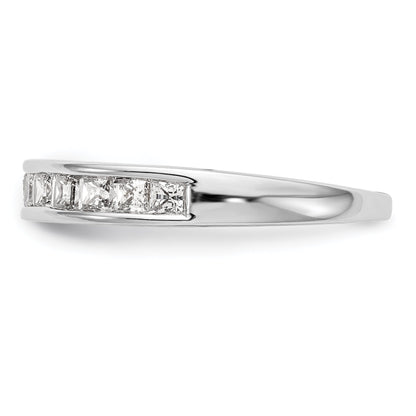 0.88ct. CZ Solid Real 14k White Gold Wedding Wedding Band Ring