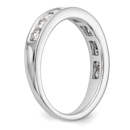 0.88ct. CZ Solid Real 14k White Gold Wedding Wedding Band Ring