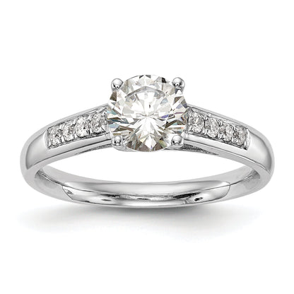 1.00ct. CZ Solid Real 14K White Gold Engagement Ring